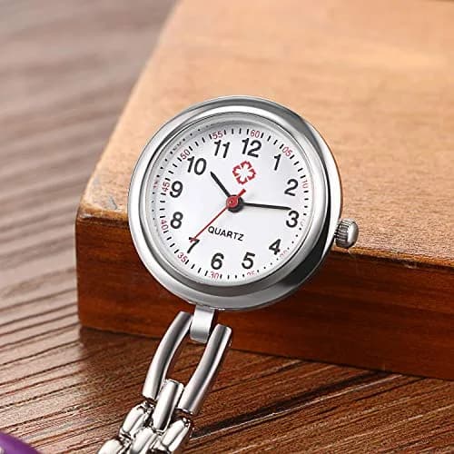 Avaner Butterfly Nurse Watch Clip-On Analog Quartz Fob Pocket Watch 2.6cm thumbnail 6