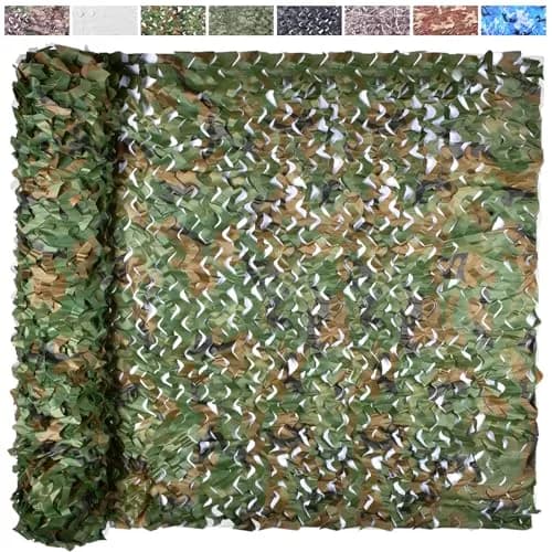 Yeacool Woodland Camo Netting 2m x 1.5m (6.5ft x 4.9ft) | Lightweight, Waterproof, Noise-Free for Hunting & Privacy thumbnail 1