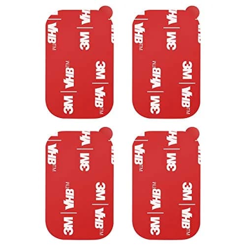 APPS2Car Grey 3M VHB Adhesive Pads 4.8cm x 2.8cm | Strong Double-Sided Tape for Car Mounts — Rectangle - 1.9"x1.1"