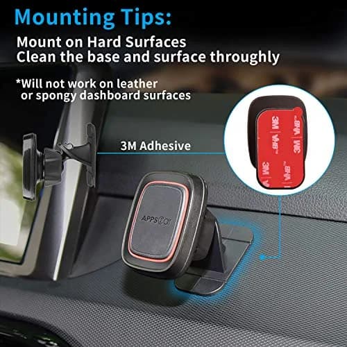 APPS2Car Grey 3M VHB Adhesive Pads 4.8cm x 2.8cm | Strong Double-Sided Tape for Car Mounts thumbnail 6