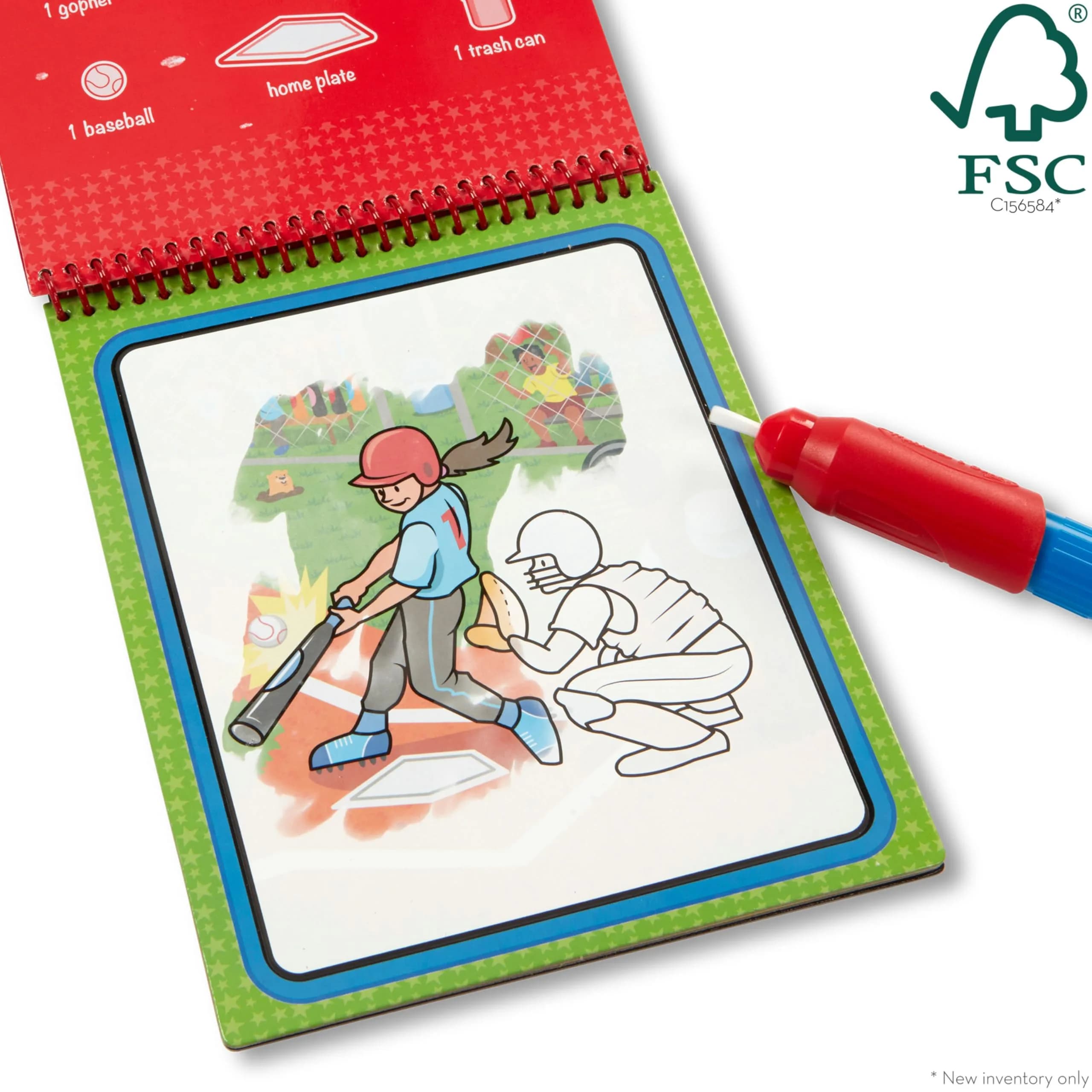Melissa & Doug On The Go Water Wow! Sports Activity Pad 1 EA | Reusable Water-Reveal Coloring Book - view 5