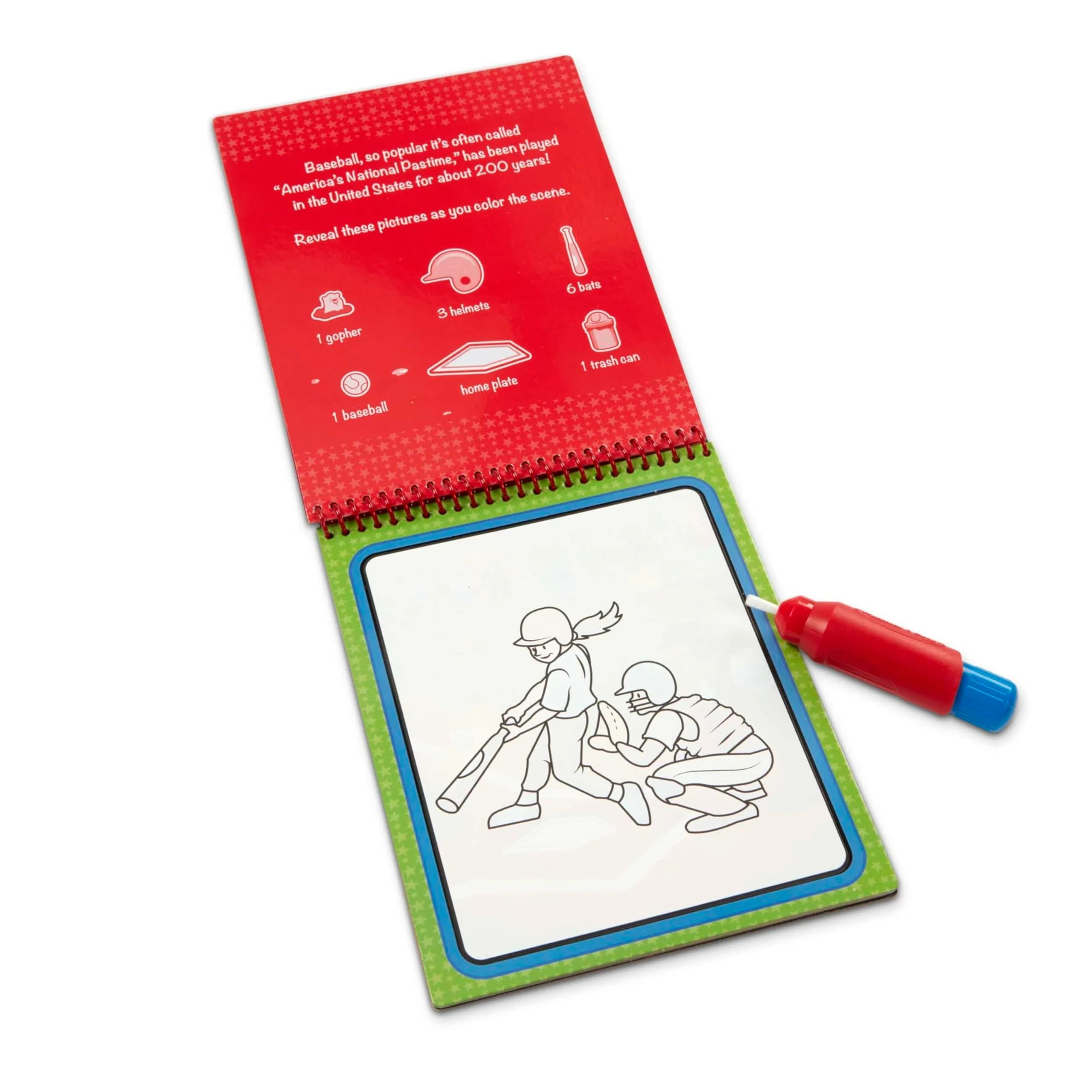 Melissa & Doug On The Go Water Wow! Sports Activity Pad 1 EA | Reusable Water-Reveal Coloring Book - view 8