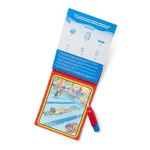 Melissa & Doug On The Go Water Wow! Sports Activity Pad 1 EA | Reusable Water-Reveal Coloring Book thumbnail 3