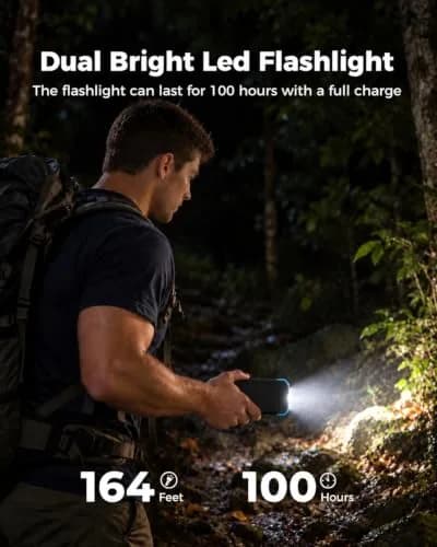 BLAVOR Solar Power Bank 10,000mAh Portable Wireless Charger for Cell Phones | 20W Fast Charging, Waterproof & Shockproof thumbnail 7