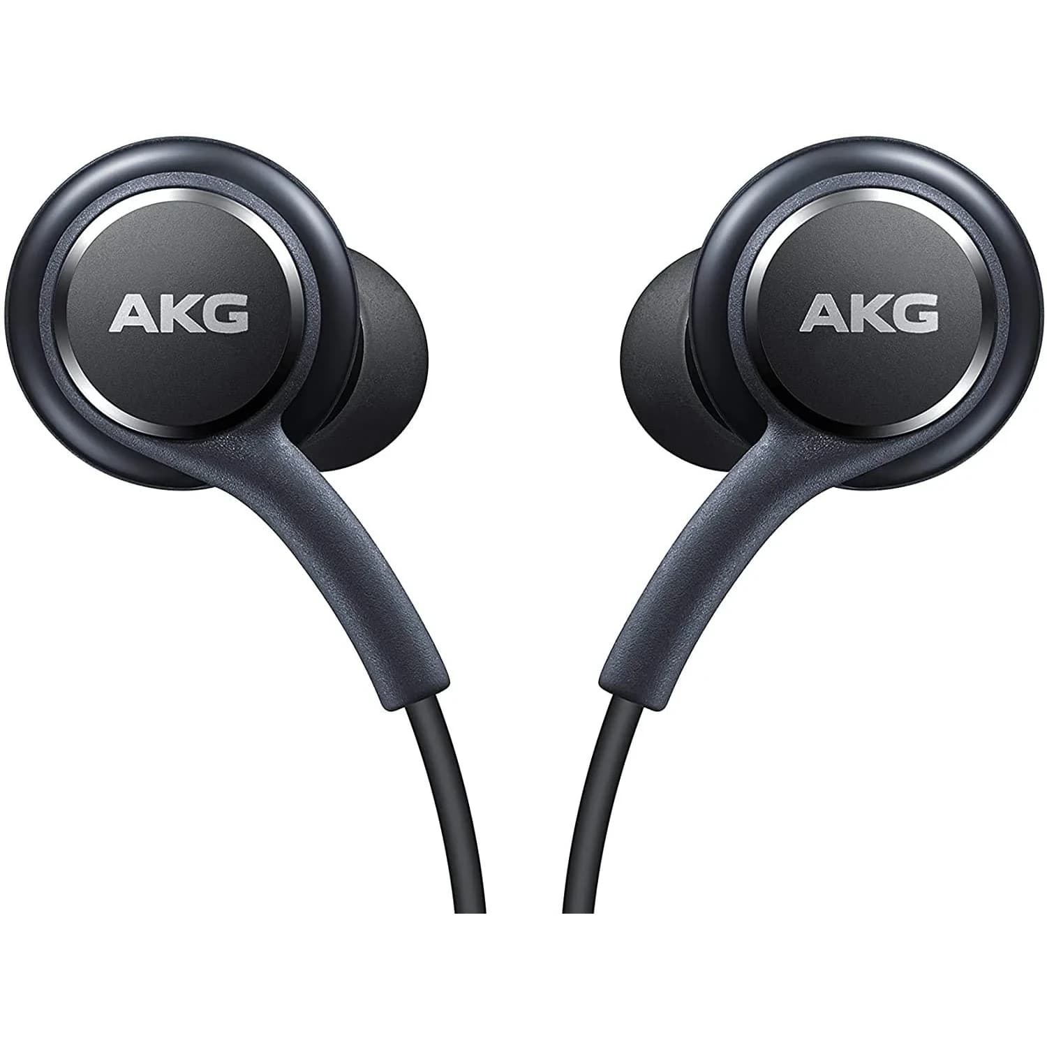 AKG Stereo Wired In-Ear Headphones with Microphone, Black/White, 3.5mm Jack | Quality Audio Output for Samsung Galaxy Phones - main product image