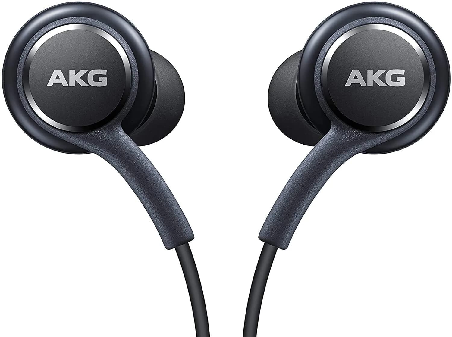 AKG Stereo Wired In-Ear Headphones with Microphone, Black/White, 3.5mm Jack | Quality Audio Output for Samsung Galaxy Phones - main product image