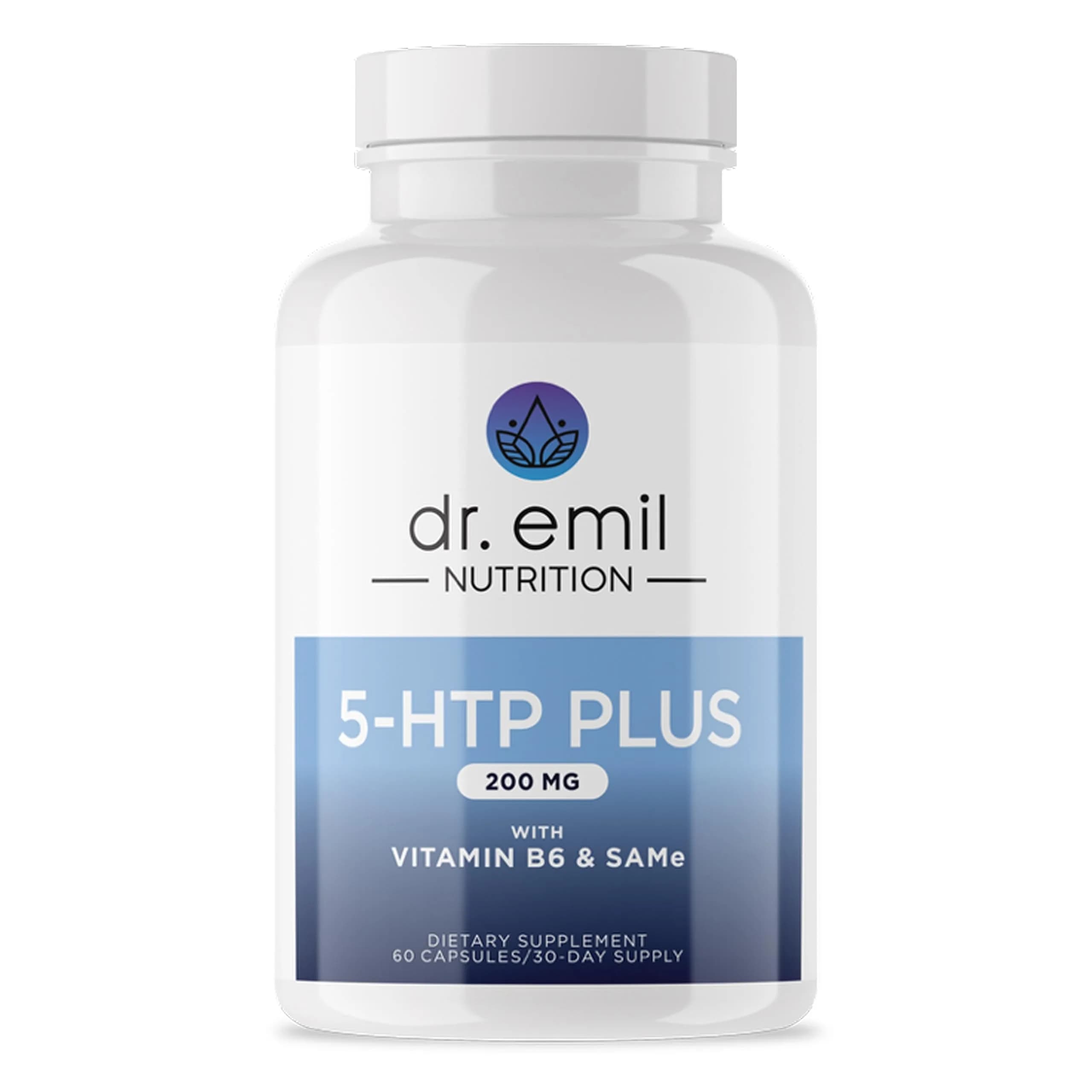 Dr. Emil 200MG 5-HTP Plus, Mood & Sleep, L-Tryptophan, B6, SAM-e, 60 Count | Supports Sleep & Mood
