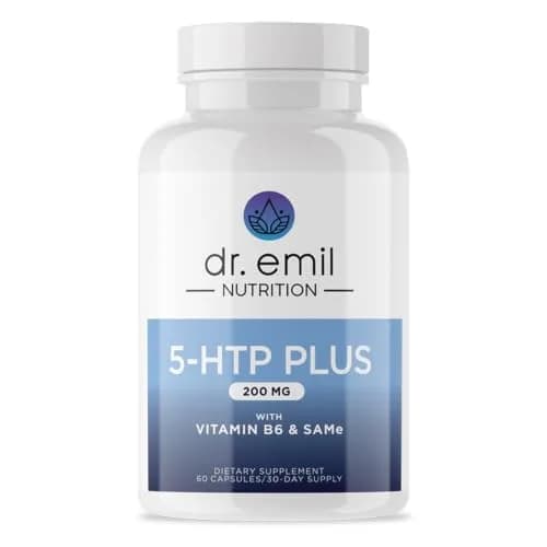 Dr. Emil 200MG 5-HTP Plus, Mood & Sleep, L-Tryptophan, B6, SAM-e, 60 Count | Supports Sleep & Mood thumbnail 1