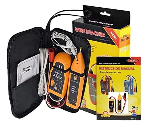 iMBAPrice WH806R Network Cable Tester & Wire Tracker with Probe & Earphone, RJ45 RJ11 Cat5 Cat6 Ethernet LAN Phone Cables (1-Pack) thumbnail 1