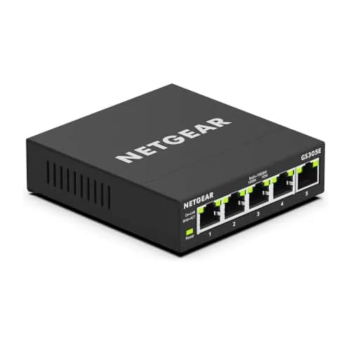 NETGEAR 5-Port Gigabit Ethernet Easy Smart Managed Network Switch (GS305E) | 1000 Mbps Ports, Metal Case thumbnail 1