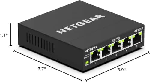 NETGEAR 5-Port Gigabit Ethernet Easy Smart Managed Network Switch (GS305E) | 1000 Mbps Ports, Metal Case thumbnail 7