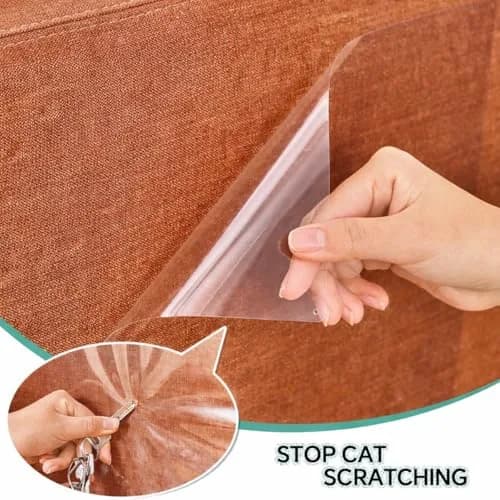 FTSTC Anti Cat Scratch Furniture Protector 12-Pack | Heavy Duty Self-Adhesive Transparent Scratch Deterrent for Cats thumbnail 7