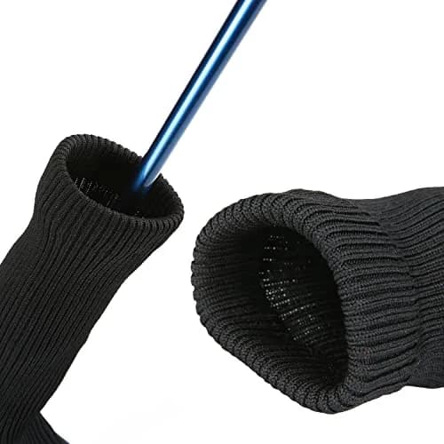 LONGCHAO Golf Club Head Cover Set 3 pcs | Thick, Soft & Interchangeable Tags (1680D Material, Blue) thumbnail 6
