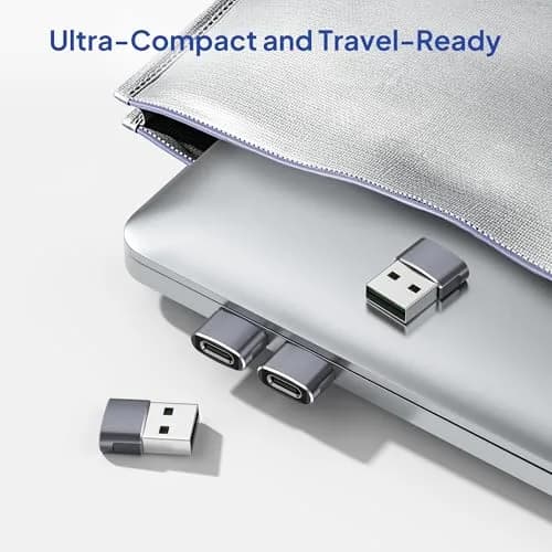 Elebase USB-C Female to USB-A Male Adapter 4-Pack | Data & Charging Support, Compact Design, 12-Month Warranty thumbnail 7