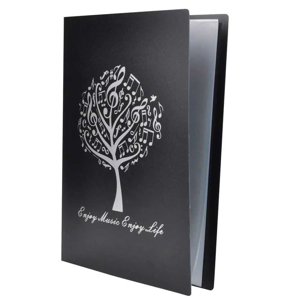 KingPoint Music File Folder A4 Size Sheet Music Folder with 40 Pockets | Durable & Attractive Music Themed Design - main product image