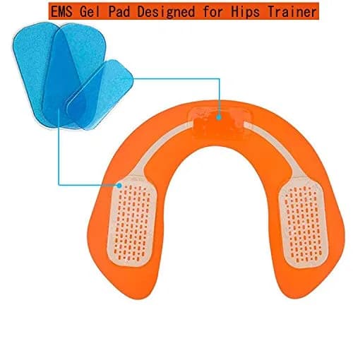 Hocai Gel Pads Replacements for EMS ABS Hips Massage Trainer 10x5cm & 7x3cm | Hydrogels for Hip Toning & Support thumbnail 5