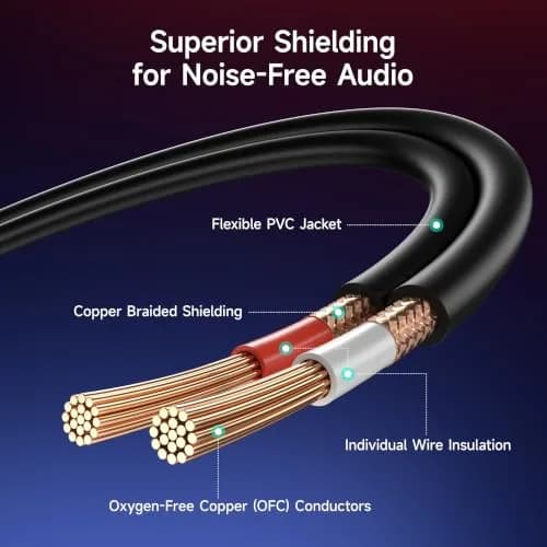 Cable Matters 3.5mm TRS to 2 XLR Female Cable, 1.83 m (6 ft) | Balanced Audio for Microphones thumbnail 6