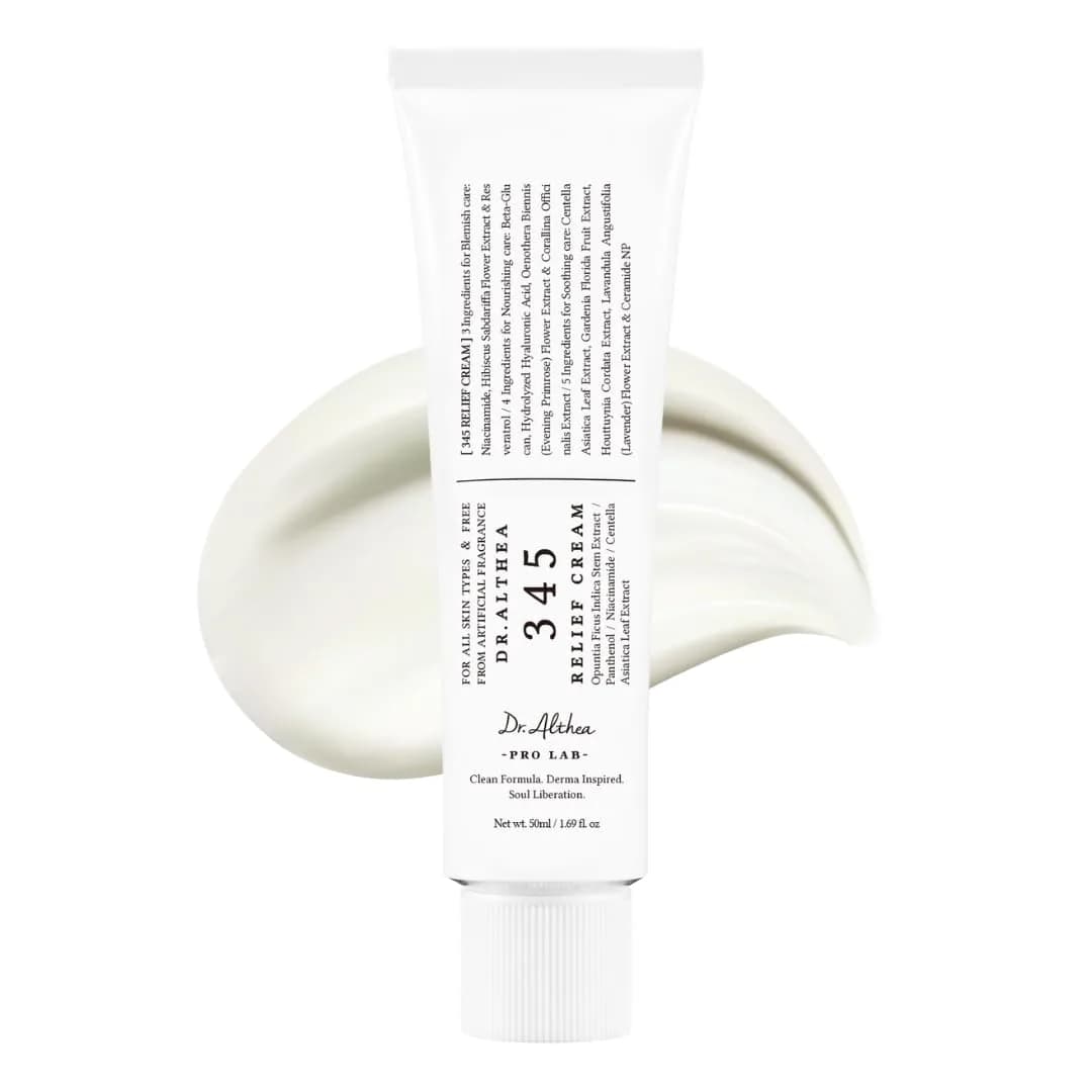 Dr.Althea 345 Relief Cream Vegan Skin Moisturizer 50 ml (1.69 Fl Oz) | Blemish Relief & Soothing Care - main product image