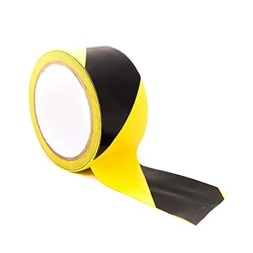 Bertech Safety Warning Vinyl Tape 4" x 54 Ft | Color-Coding & Floor Marking thumbnail 2