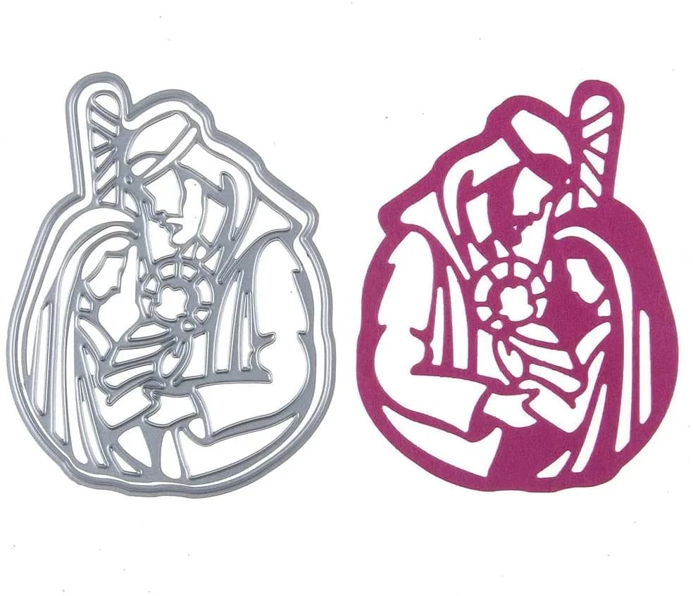 DIY Scrapbooking Artist Holy Family Nativity Cutting Dies | Metal Die Cuts for Card Making & Paper Crafts