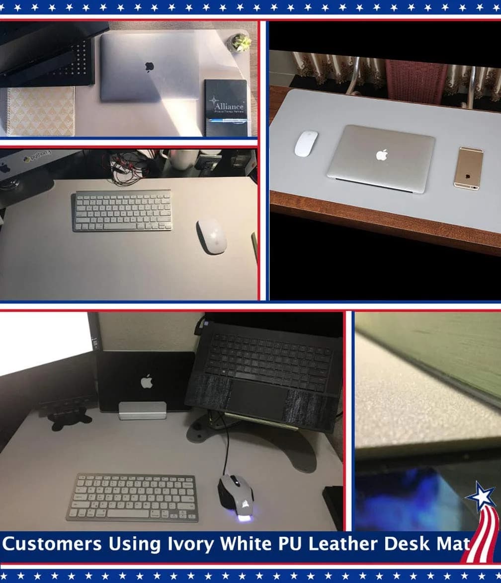 Easy Easy Life Black Desk Blotter Pad 61cm x 122cm | Waterproof PU Leather Mouse Pad for Home Office - view 7