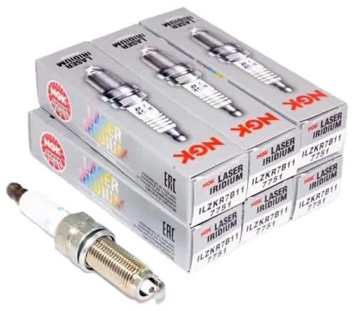 NGK Spark Plug ILZKR7B11 7751 | OEM Quality, Longevity & Performance (6 Pack) thumbnail 1