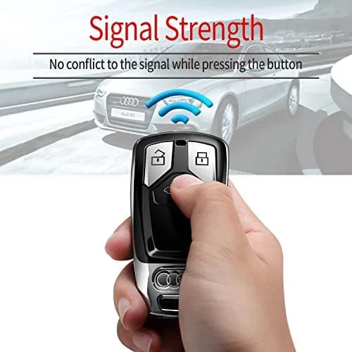 Tukellen Silver Soft TPU Key Case for Audi A4 Q7 Q5 TT A3 A6 SQ5 R8 S5 Smart Key (1 Unit) thumbnail 4