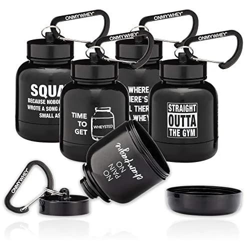 ONMYWHEY Protein Powder and Supplement Funnel Keychain 75ml (2.5 Oz) | Portable Gym & Travel Container thumbnail 1