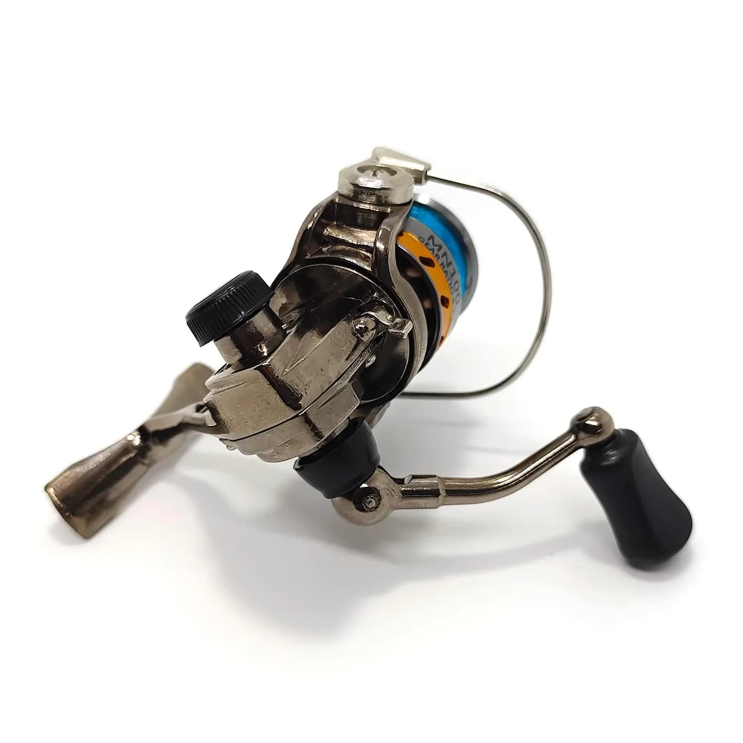 EMMRAGNO Mini 100 Metal Spinning Fishing Reel 125.5g (4.4oz) | 4.3:1 Gear Ratio, 3+1BB, Ambidextrous - view 5