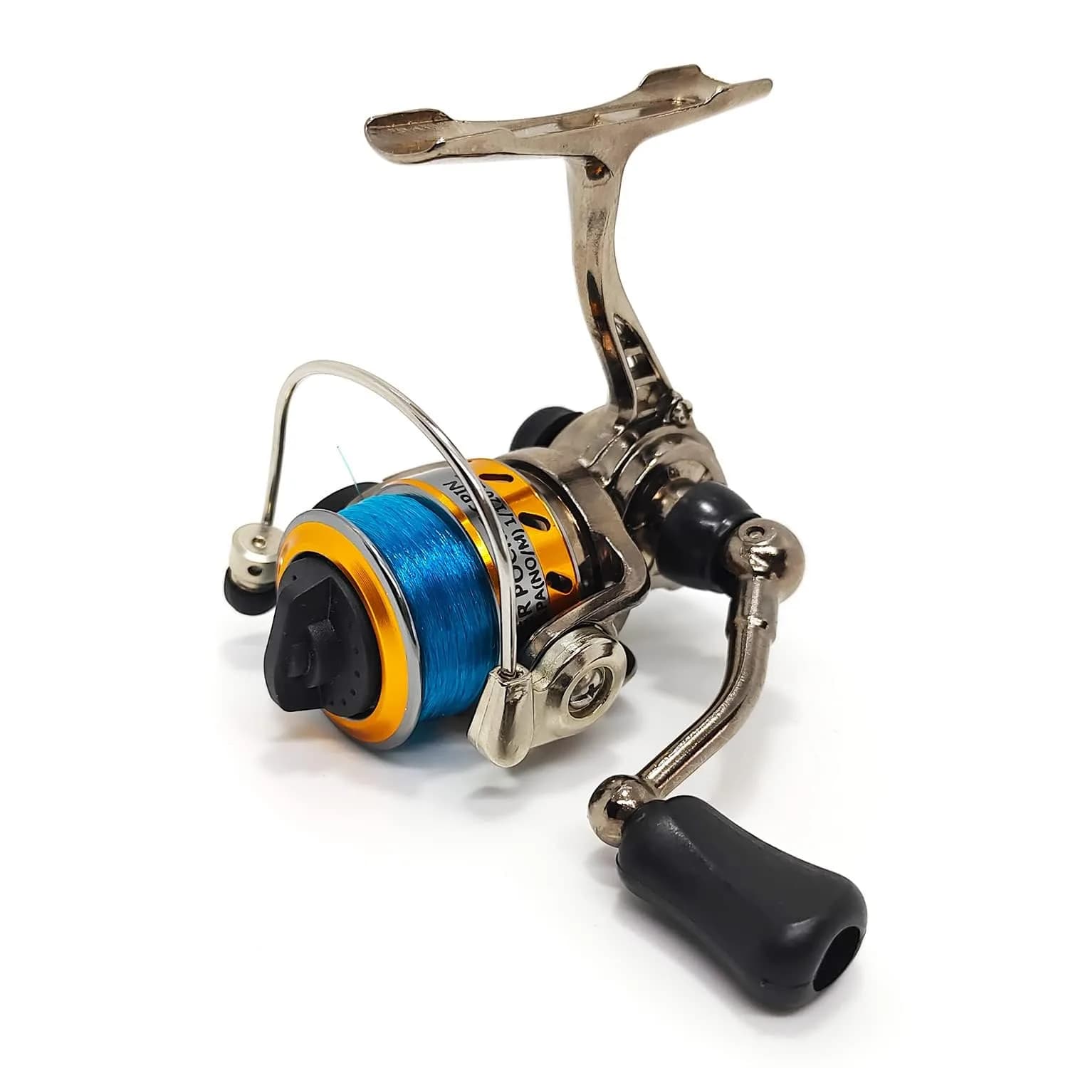 EMMRAGNO Mini 100 Metal Spinning Fishing Reel 125.5g (4.4oz) | 4.3:1 Gear Ratio, 3+1BB, Ambidextrous - view 3