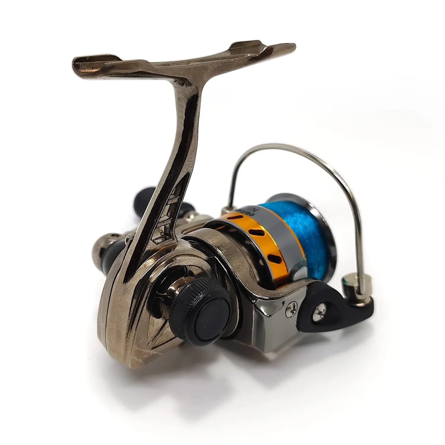 EMMRAGNO Mini 100 Metal Spinning Fishing Reel 125.5g (4.4oz) | 4.3:1 Gear Ratio, 3+1BB, Ambidextrous - view 4