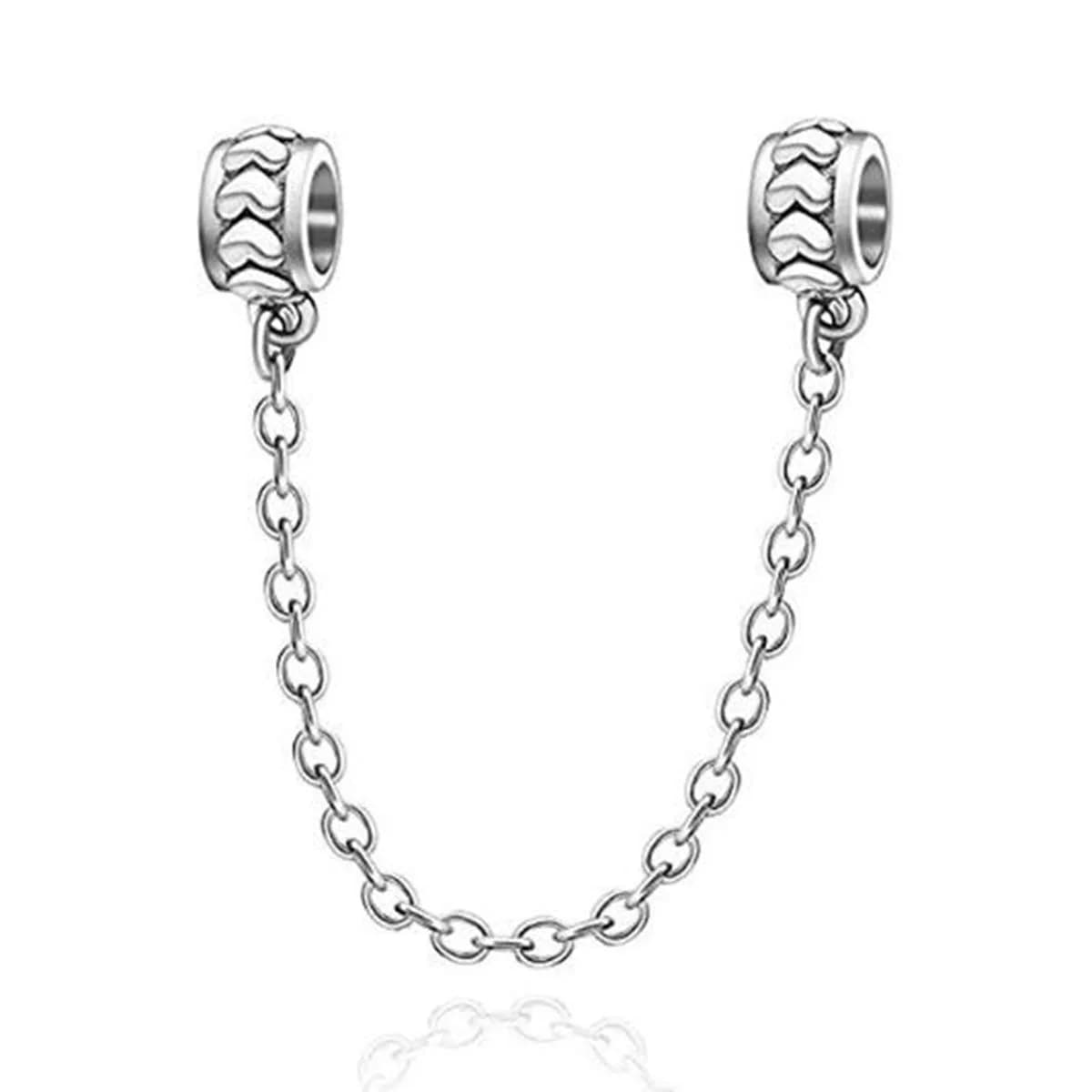 Eternalll Jewellery Sterling Silver Charm Bead Heart Flower Snowflake Bow 3.0mm | Compatible with European Charm Bracelets — H