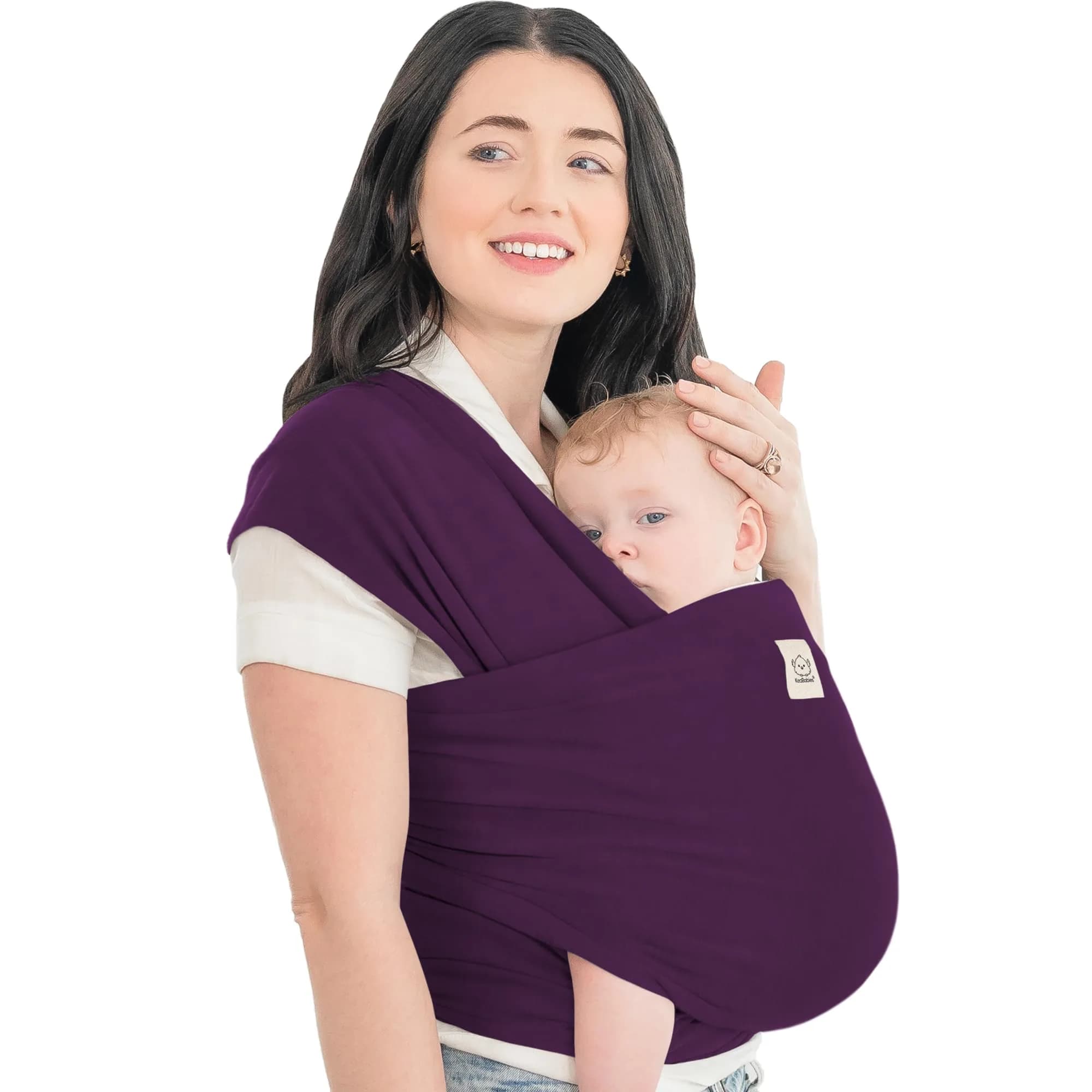 KeaBabies Original Baby Wrap Carrier Royal Purple | Ergonomic, IHDI Certified, Breathable Fabric for Newborns to Toddlers - main product image