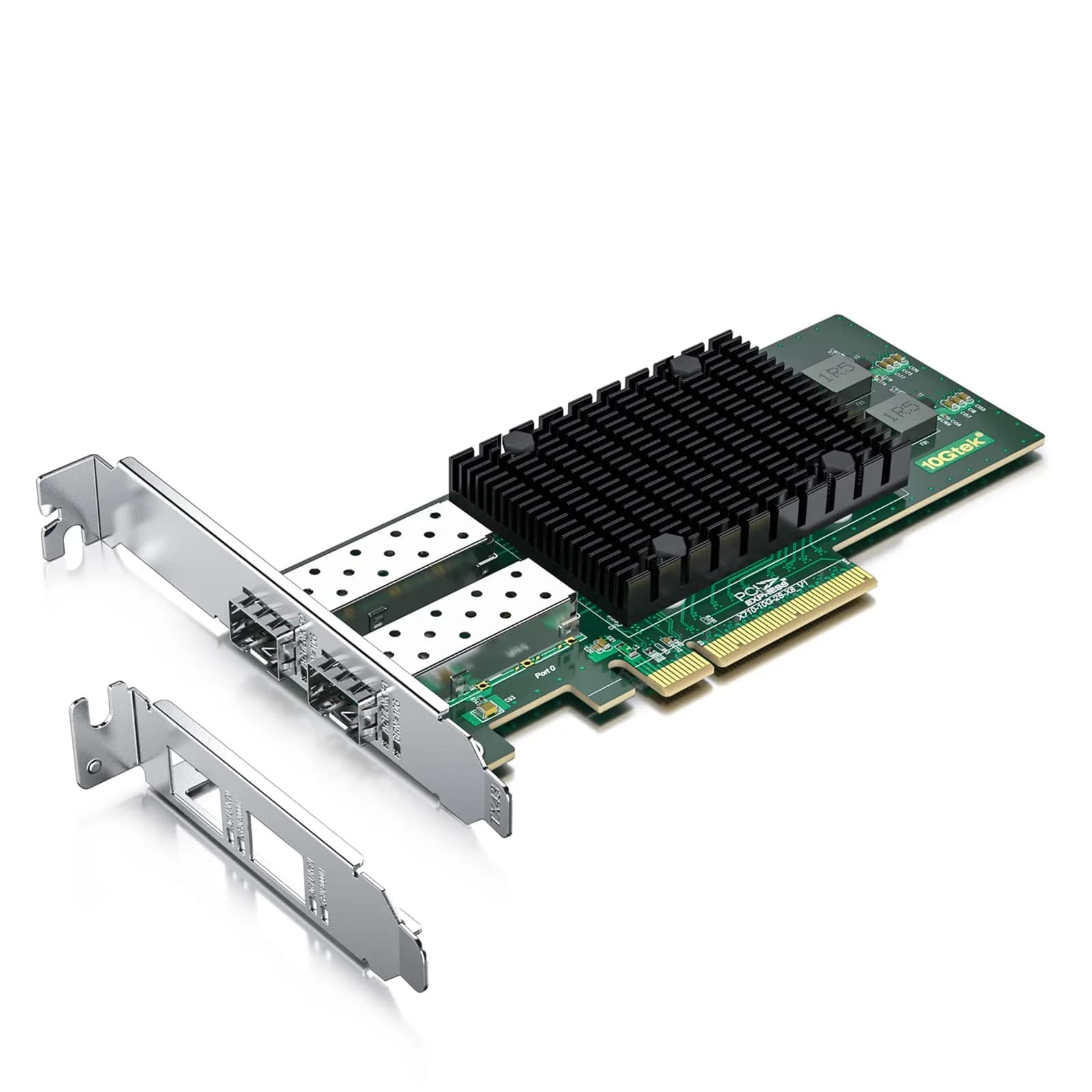 10Gtek 10Gb PCIe Network Card XL710-10G-2S with Dual SFP+ Ports | PCI Express 3.0 x8 Lane Ethernet Adapter - main product image
