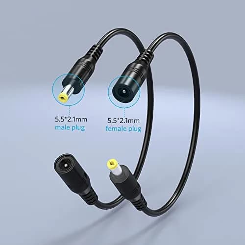 Belker 5.5 x 2.1mm Jack Reverse Polarity Converter Cable | Support 3A Max thumbnail 2