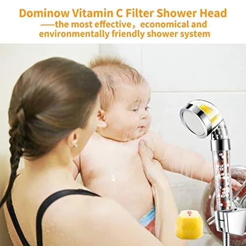 Dominow Vitamin C Shower Head with Handheld, High Pressure Shower Head with Filter, 2.5 GPM (9.5 L/min) | Removes Chlorine & Softens Water thumbnail 7