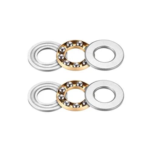 uxcell F8-16M Thrust Ball Bearings 8mm x 16mm x 5mm Chrome Steel Single Direction (2-Pack) thumbnail 1