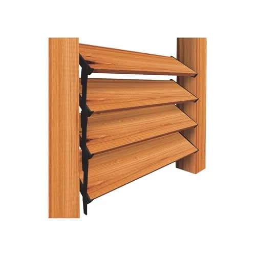 Nuvo Iron LSB48 Hardware System-Holds up to 11 Boards Louver, Black | Versatile Outdoor Louvers for Privacy & Ventilation thumbnail 1
