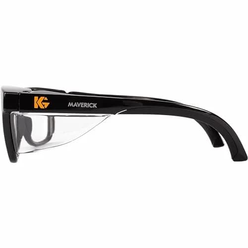 KleenGuard V30 Maverick Safety Glasses with Anti-Fog Coating, Clear Lenses, Black Frame (Qty 1) | ANSI Z87.1+ Certified thumbnail 4