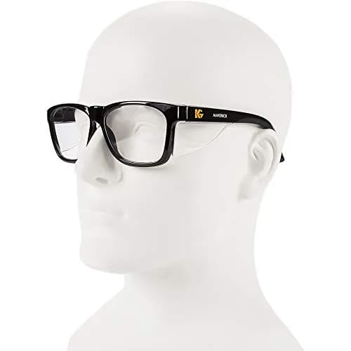 KleenGuard V30 Maverick Safety Glasses with Anti-Fog Coating, Clear Lenses, Black Frame (Qty 1) | ANSI Z87.1+ Certified thumbnail 2