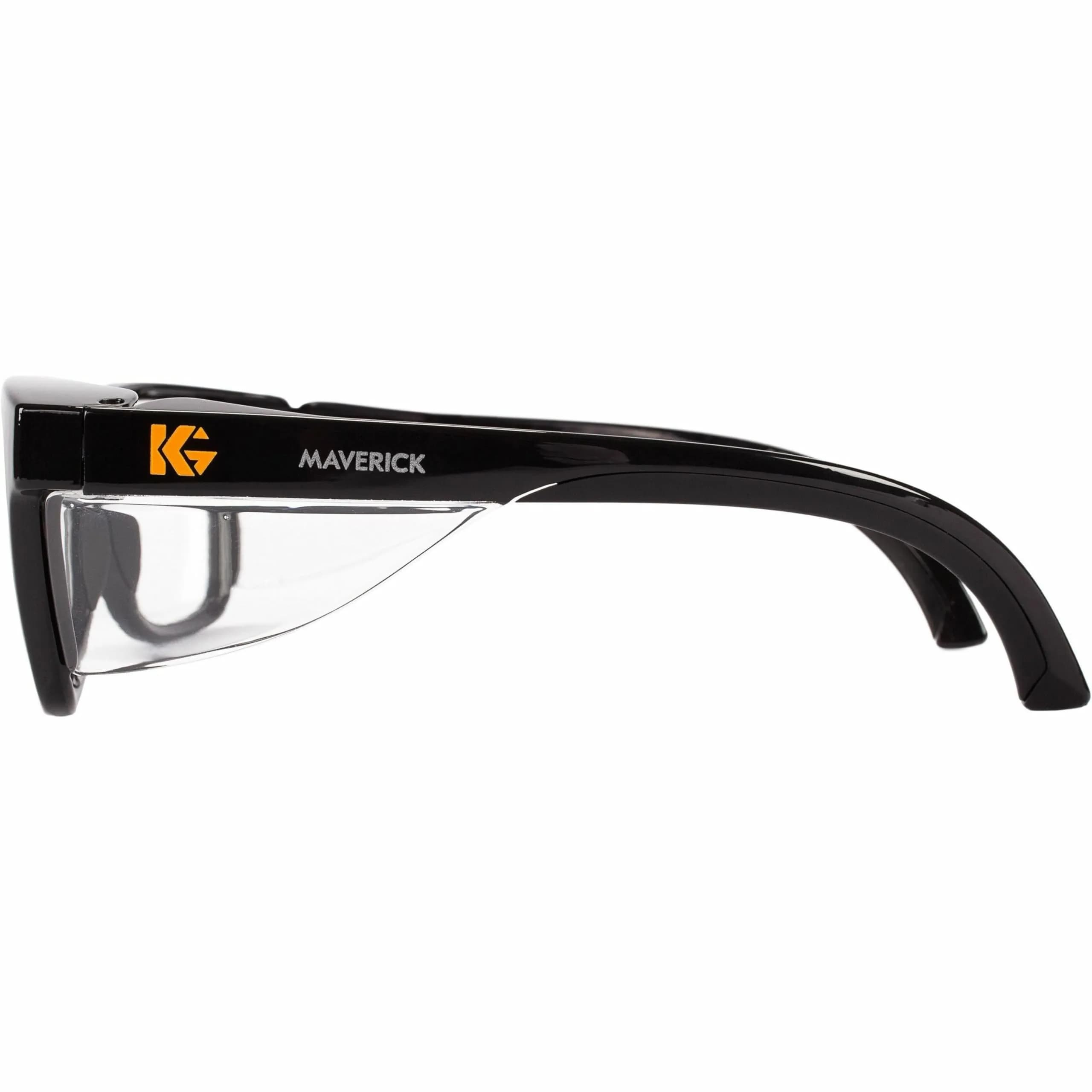 KleenGuard V30 Maverick Safety Glasses with Anti-Fog Coating, Clear Lenses, Black Frame (Qty 1) | ANSI Z87.1+ Certified - view 4