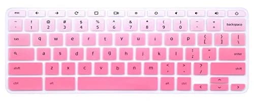 YYubao Silicone Keyboard Skin Cover for Lenovo Chromebooks 11.6" & 14" - Ombre Pink | US Layout Compatible thumbnail 1