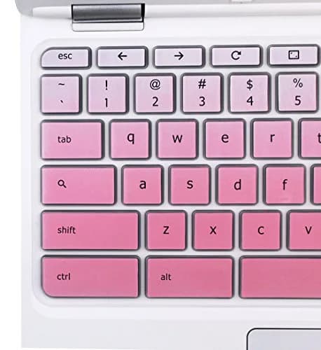 YYubao Silicone Keyboard Skin Cover for Lenovo Chromebooks 11.6" & 14" - Ombre Pink | US Layout Compatible thumbnail 3