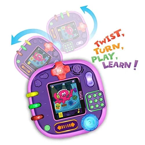 LeapFrog RockIt Twist Handheld Learning Game System, Purple | 12 Preloaded Games, 4.61cm (1.81in) Display thumbnail 4