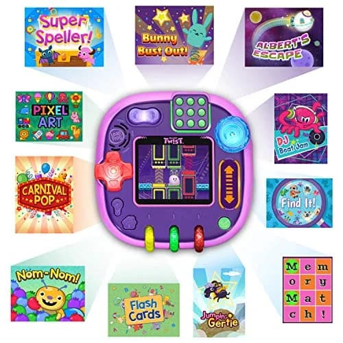 LeapFrog RockIt Twist Handheld Learning Game System, Purple | 12 Preloaded Games, 4.61cm (1.81in) Display thumbnail 5