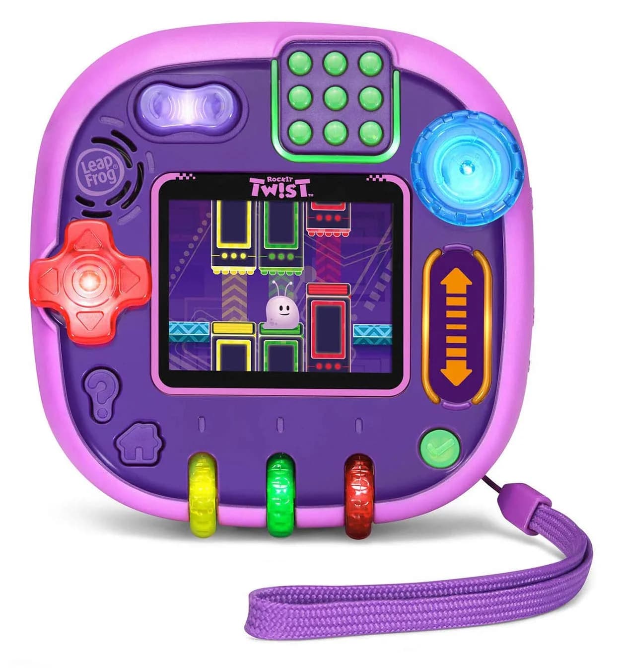 LeapFrog RockIt Twist Handheld Learning Game System, Purple | 12 Preloaded Games, 4.61cm (1.81in) Display