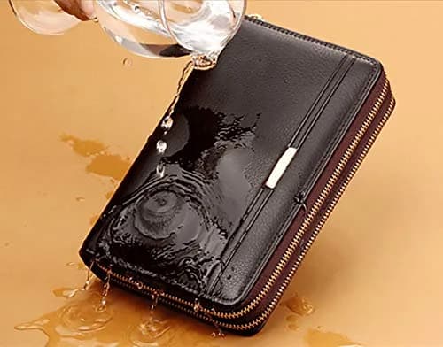Valentoria Men's Large Clutch Wallet Purse 21cm (8.27") | Business Travel Hand Bag with Zipper for Phone & Cards thumbnail 7