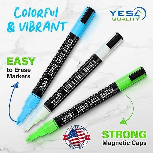 YES4QUALITY Magnetic Black Dry Erase Board 12x8 inches | Easy-Erase Surface & Bright Markers thumbnail 6