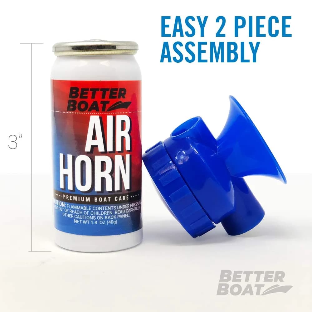 Better Boat 1.4 oz Air Horn with Horn | 120 dB Loud Signal for Boating Safety - view 5
