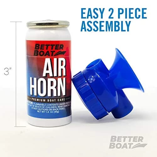 Better Boat 1.4 oz Air Horn with Horn | 120 dB Loud Signal for Boating Safety thumbnail 5